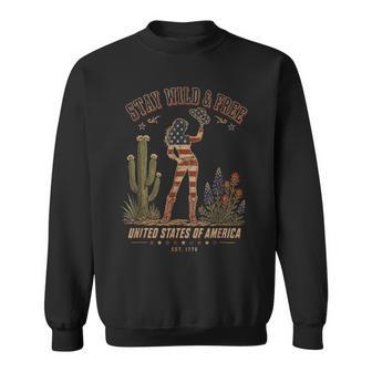 Western Cowgirl Patriotic Flag Sweatshirt - Thegiftio UK