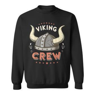 Wikinger Crew Lustige Geburtstag Passende Wikinger Party Kinder Junge Sweatshirt - Seseable