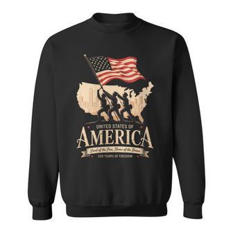 Women's American Flag 250Th Anniversary Of America 4Th Of July Sweatshirt - Thegiftio UK