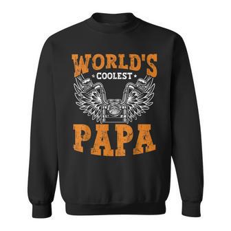 World's Coolest Papa Best Dad In The World Father's Day Sweatshirt - Thegiftio UK