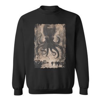 Y2k Hip Hop Fashionヒップホップ メンズ レディース ストリートウェア レトロホラー モンスター タコ スウェットシャツ - Kawaiitshirt