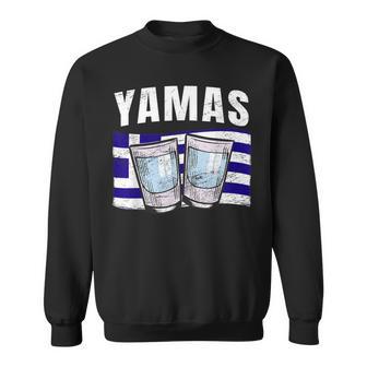 Yamas Cheers Grèce Toast Ouzo Humoristique En Langue Grecque Sweater e - Cadeauxyz