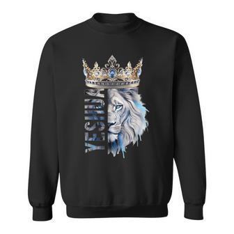 Yeshua Lion With Crown Sweatshirt - Thegiftio UK