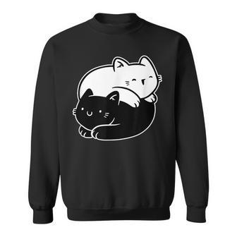 Ying Yang Japonés Equilibrio Lindo Gato Kawaii Amante De Los Gatos Camisa de entrenamiento - Regaloses