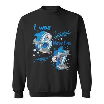 Yo Era 6 Ahoraoy 7 7 Cumpleaños Niño Niña Oceanhark Cumpleaños Camisa de entrenamiento - Regaloses
