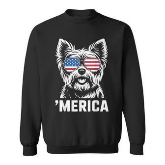 Yorkshire Terrier 4Th Of July ‘Merica Patriotic Sweatshirt - Thegiftio UK