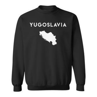 Yugoslavia Mapa Bandera Yugoslavia Manga Larga Camisa de entrenamiento - Regaloses