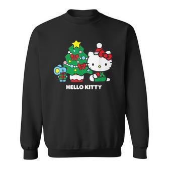 【クリスマス特集】Usデザイン ハローキティ クリスマスツリー スウェットシャツ - Kawaiitshirt