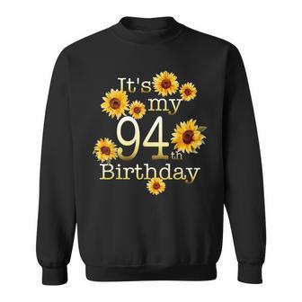 かわいいひまわり 94歳の誕生日 94歳の誕生日 スウェットシャツ - Kawaiitshirt