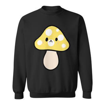 かわいい黄色のキノコ スウェットシャツ - Kawaiitshirt
