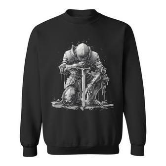 ひざまずくパラディンデザイン スウェットシャツ - Kawaiitshirt