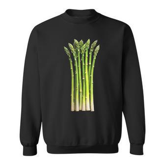 アスパラガス 野菜 グラフィックアート アスパラガス スウェットシャツ - Kawaiitshirt