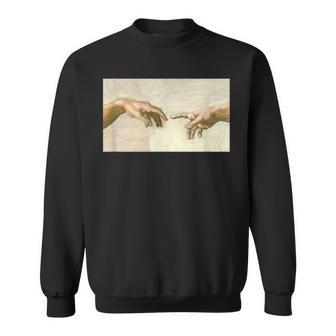 アダム・ミケランジェロによる創造 美術史 スウェットシャツ - Kawaiitshirt
