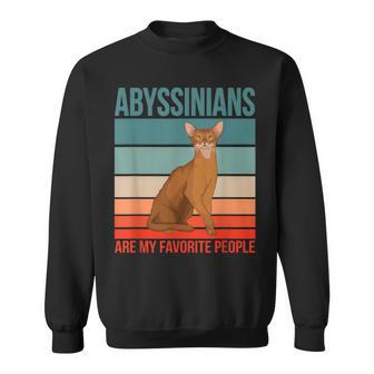 アビシニアン私の好きな人たち 子猫猫の飼い主 アビシニアン スウェットシャツ - Kawaiitshirt