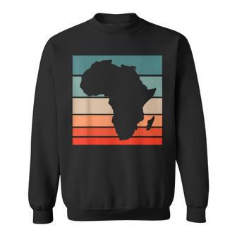 アフリカ地図 大陸 アフリカの誇りに ブラック 歴史月 スウェットシャツ - Kawaiitshirt