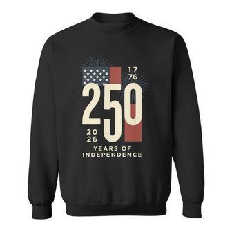 アメリカ250周年記念 愛国心が強い7月4日 250年 長袖tシャツ スウェットシャツ - Kawaiitshirt