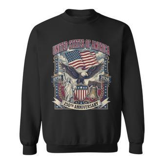 アメリカ250周年記念フラッグ イーグル&リバティ Usa 250年 スウェットシャツ - Kawaiitshirt