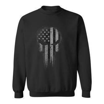 アメリカ国旗 ミリタリー スカル 愛国心 Usa スウェットシャツ - Kawaiitshirt