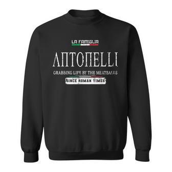 イタリアラ・ファミリア・アントネッリがミートボールで人生をつかむ スウェットシャツ - Kawaiitshirt