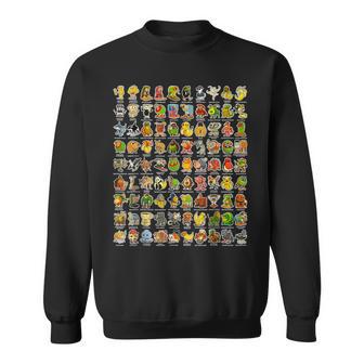 イタリア語-ブレインローz世代面白いミーム90ブレインロットキャラクター スウェットシャツ - Kawaiitshirt