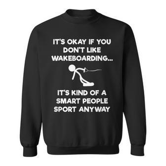 ウェイクボードtシャツ 面白いスマートピープル ウェイクボード スウェットシャツ - Kawaiitshirt