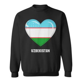 ウズベキスタン国旗シャツ スウェットシャツ - Kawaiitshirt