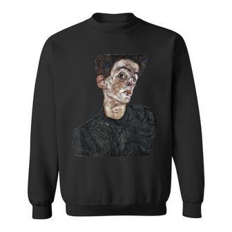 エゴン・シーレ セルフポートレート スウェットシャツ - Kawaiitshirt