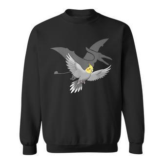 オウム 恐竜 影 テロダクティル オカメインコ スウェットシャツ - Kawaiitshirt