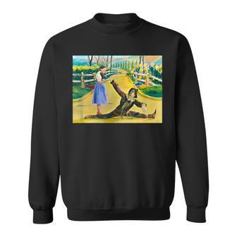 オズの土地 ドロシー・オズ かかし ビンテージ オズの魔法使い ポスター スウェットシャツ - Kawaiitshirt