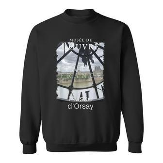 オルセー美術館の時計 パリ フランス ルーヴル美術館 スウェットシャツ - Kawaiitshirt