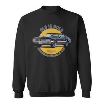 オールズモビル 442 アメリカンマッスルカー 60年代 70年代 オールドイズゴールド スウェットシャツ - Kawaiitshirt