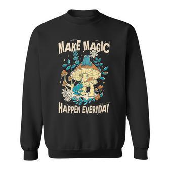 カエルとキノコ。毎日魔法を起こしましょう。 スウェットシャツ - Kawaiitshirt
