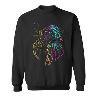 カラフル ヤドカリ 鮮やかな海の生き物 スウェットシャツ - Kawaiitshirt