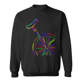 カラフルな一輪車 スウェットシャツ - Kawaiitshirt