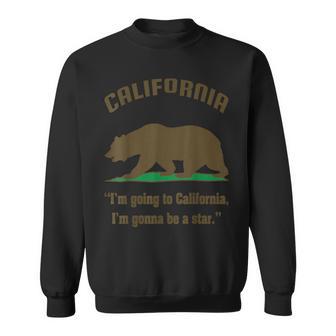 カリフォルニアのクマの旗、グリズリーベア、カリフォルニア共和国、グリズリーベアカリフォルニア共和国州の旗 スウェットシャツ - Kawaiitshirt