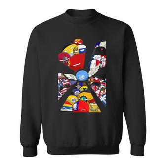 カントリーボール 世界旗 スウェットシャツ - Kawaiitshirt