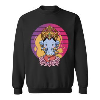 ガネーシャ 象 ヒンドゥー教の神 ガネーシャ 河合主 ガネーシャ 長袖tシャツ スウェットシャツ - Kawaiitshirt