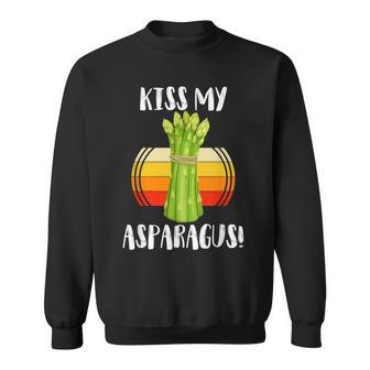 キスマイアスパラガス 野菜ミーム 農家 オーガニック ガーデニング スウェットシャツ - Kawaiitshirt