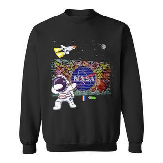 キッズ Nasaグラフィティアート宇宙飛行士キッドダビングスペースシャトルクール スウェットシャツ - Kawaiitshirt