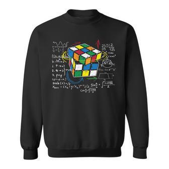 キューブマジック 数学方程式 レトロ オタクルービック 長袖tシャツ スウェットシャツ - Kawaiitshirt