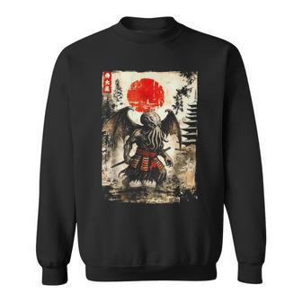 クトゥルフ・サムライ、ヴィンテージ・日本のラブクラフト・ホラー スウェットシャツ - Kawaiitshirt
