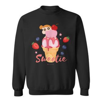 クレヨンしんちゃん ひまわりとアイスクリームしんちゃんのティータイム スウェットシャツ - Kawaiitshirt