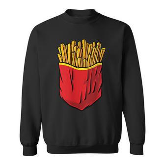 クールなフライドポテトポケットノベルティグラフィックtシャツ&クールデザイン スウェットシャツ - Kawaiitshirt