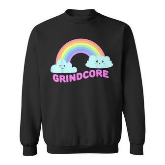 グラインドコアシャツ 皮肉なレインボー 面白いグラインドコアミュージック スウェットシャツ - Kawaiitshirt