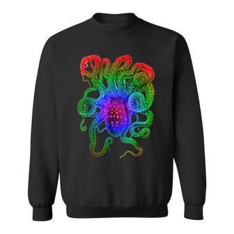 サイケデリック タコ クラーケン 触手 サイケデリックな服 スウェットシャツ - Kawaiitshirt