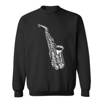 サックス サックス奏者 ミュージシャン サックス奏者 楽器 スウェットシャツ - Kawaiitshirt