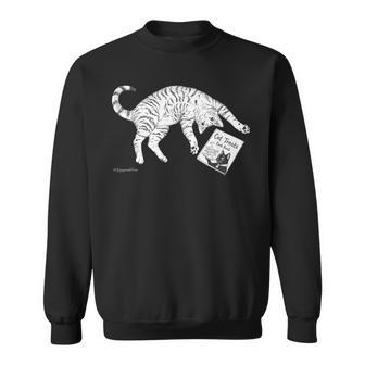 サバトラ猫 へそ天 キジトラ 猫好き おしゃれ かわいい おもしろ レトロ スウェットシャツ - Kawaiitshirt