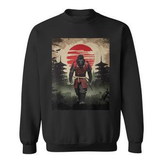 サムライ ビッグフット 日本のヴィンテージ 浮世絵 アート愛好家 スウェットシャツ - Kawaiitshirt