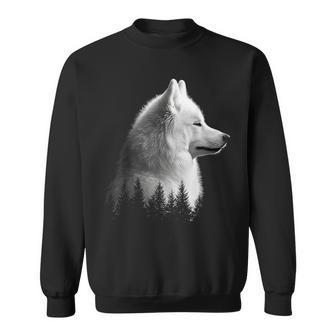 サモエド 犬 グラフィック ペット イラスト サモエド スウェットシャツ - Kawaiitshirt