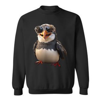 サングラスをかけたペンギン アニマル・フレンド ラブ・キュート・ペンギン スウェットシャツ - Kawaiitshirt